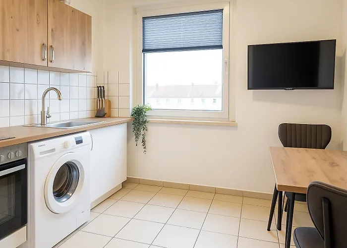 Apartment Livemore24 - 1 In Wlan - Smart-tv - 24-7 Check-in Und Kueche Duisburg